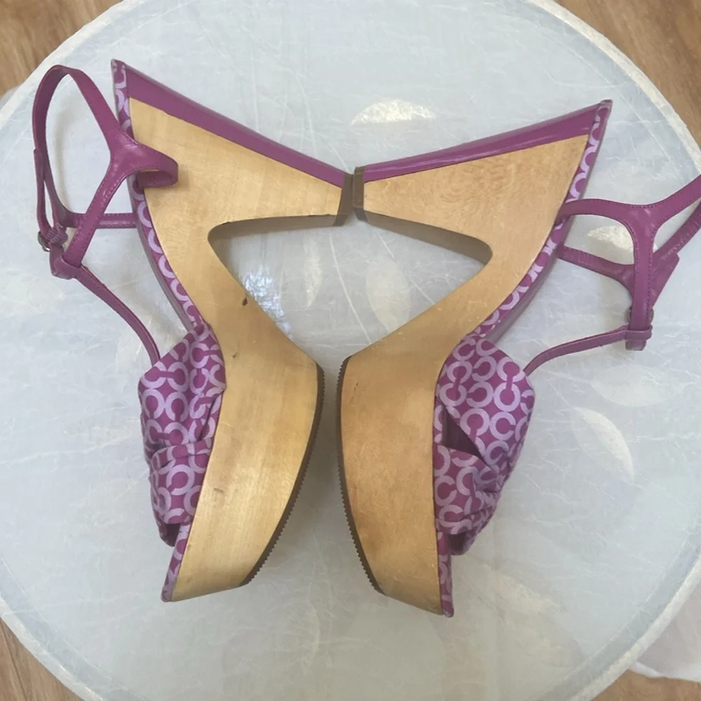 Coach Purple Women's Sandals - Picture 2 of 7